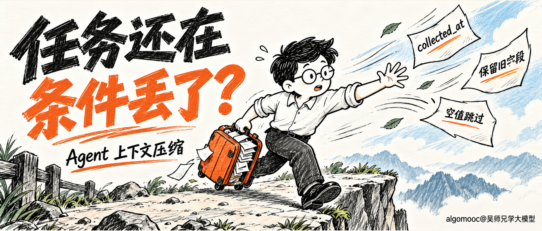 Agent 压缩了上下文,为什么任务还在,条件却丢了?