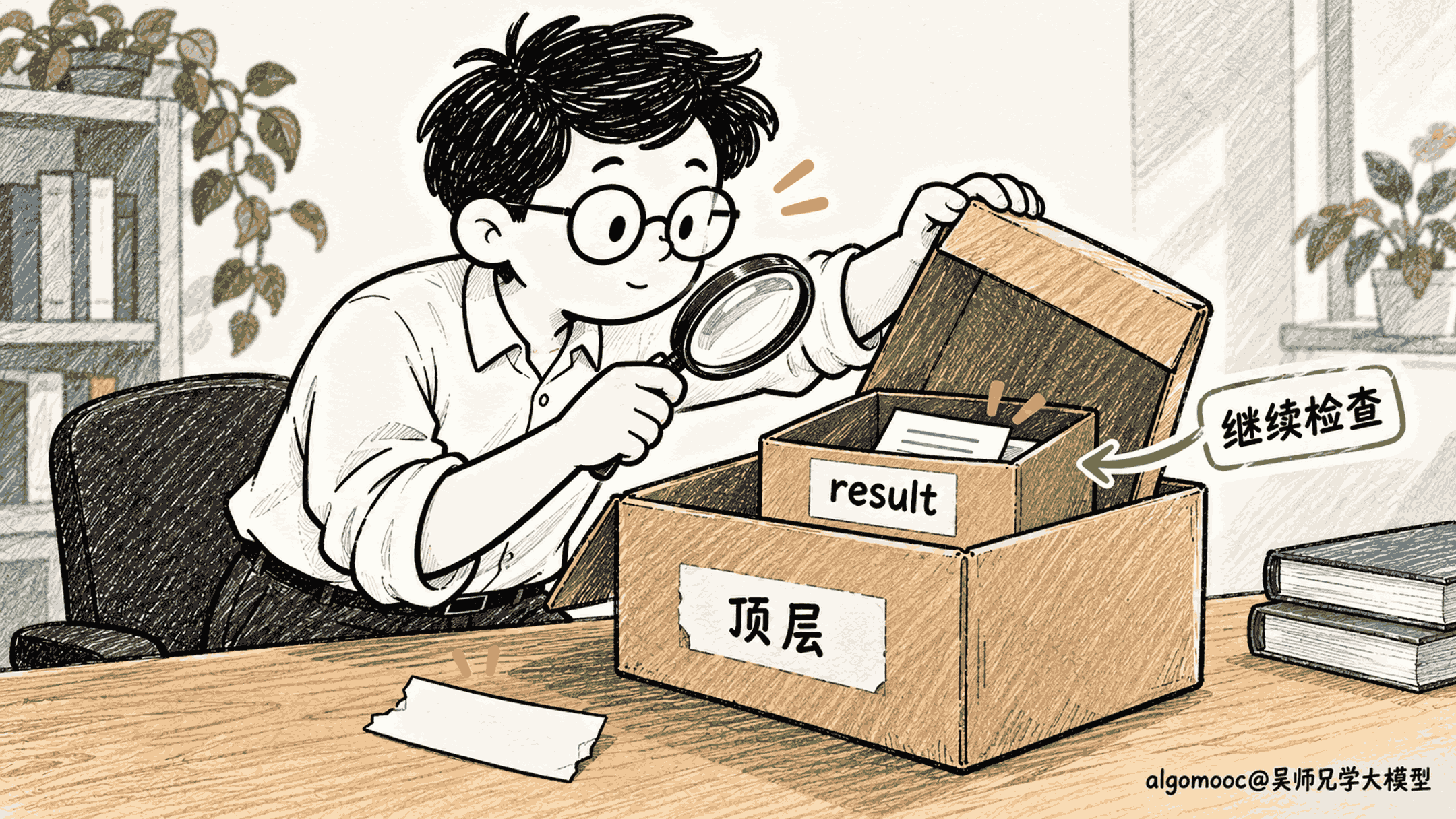 移除顶层标签后,继续核对result内盒