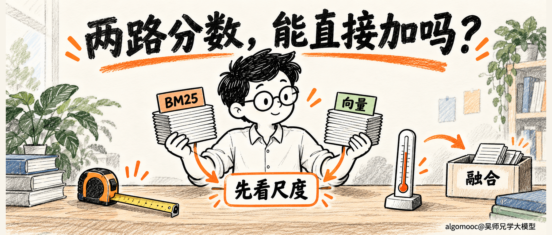 混合检索先过一关:两路分数能直接相加吗?