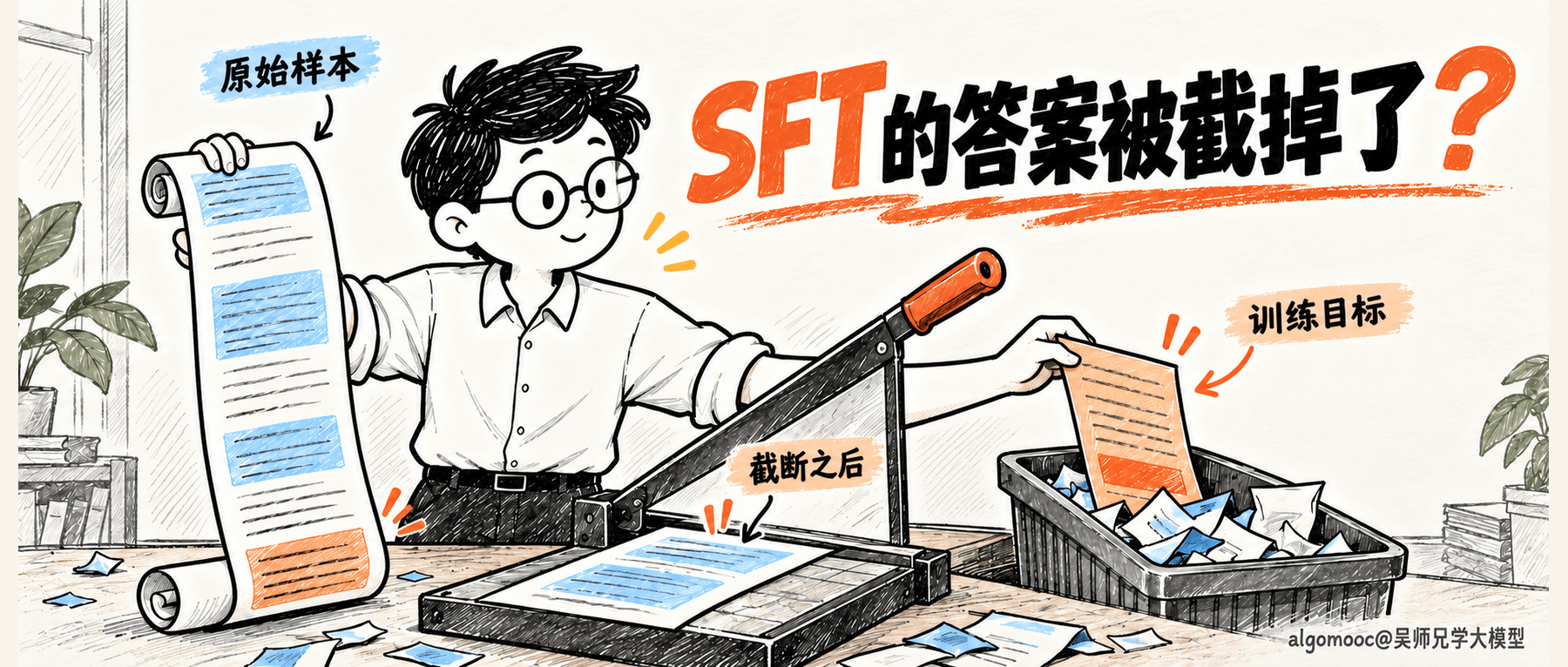 SFT 样本有答案,训练目标却可能被截掉