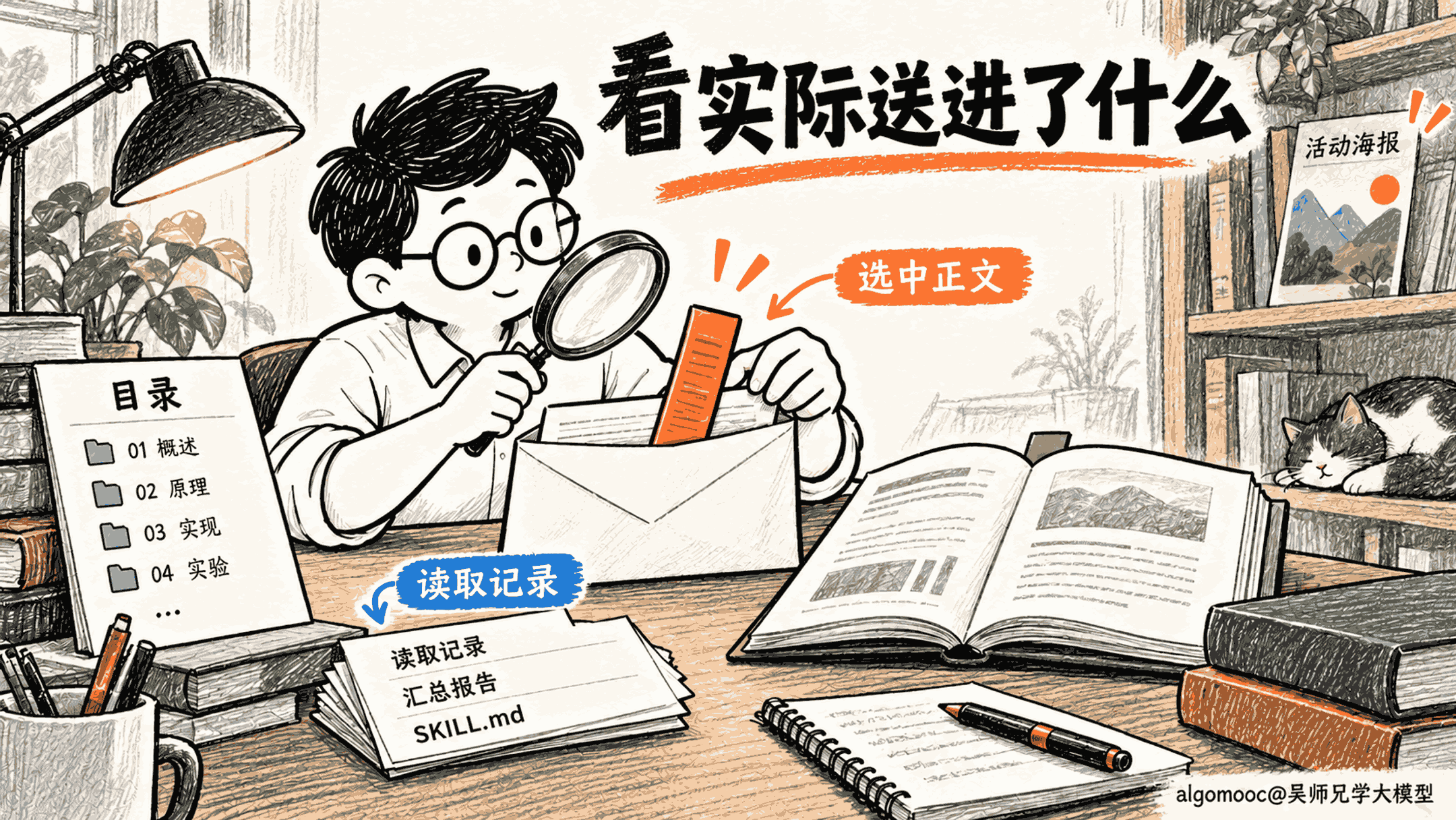 开发者核对读取记录和实际请求，确认选中正文确实被送入