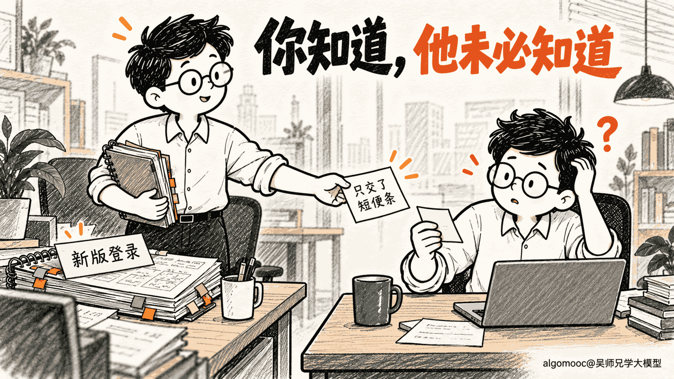父任务厚笔记留在原桌，子任务只收到一句宽泛便条