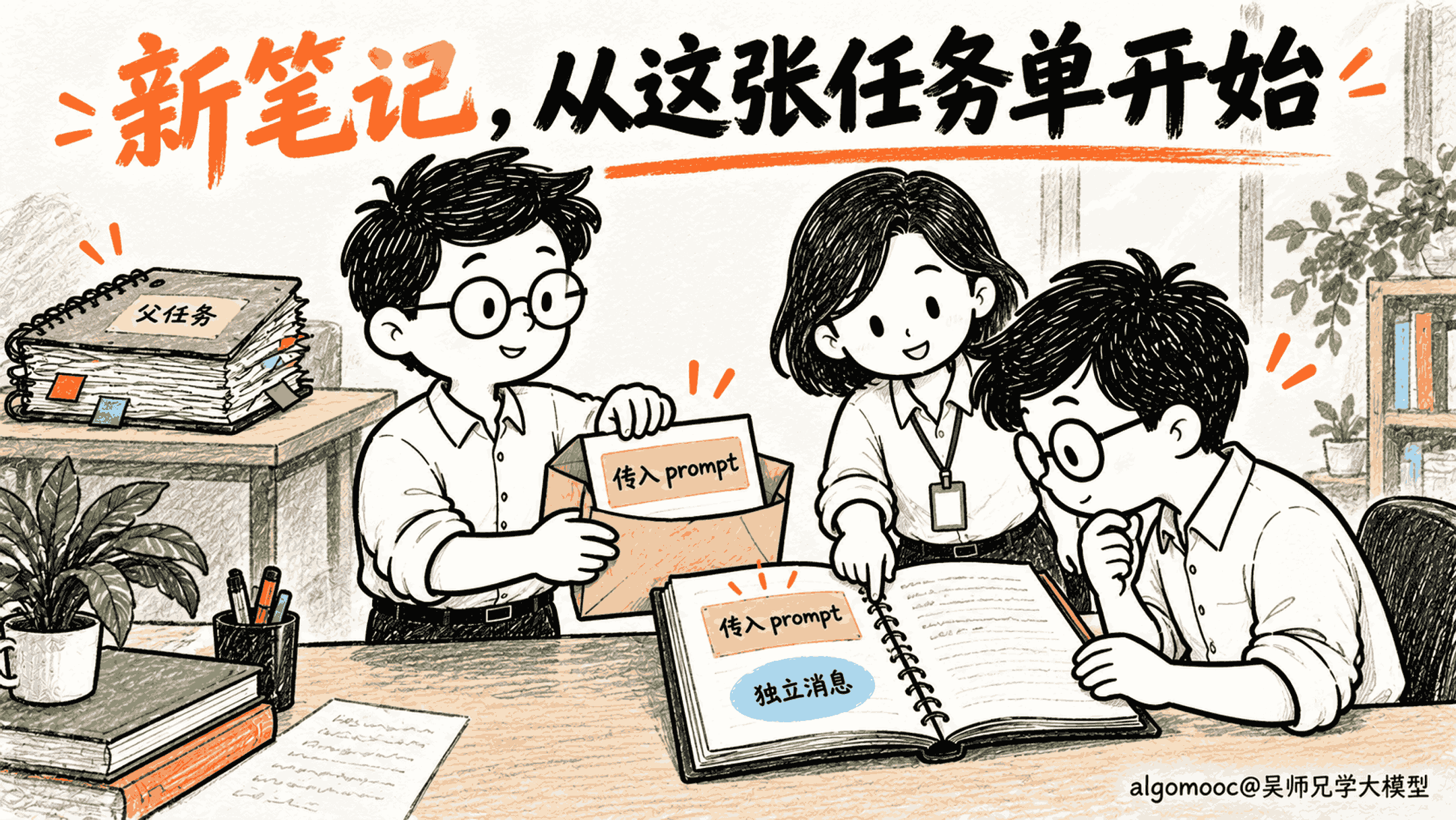 新笔记第一页只有传入的任务单，父历史没有自动复制