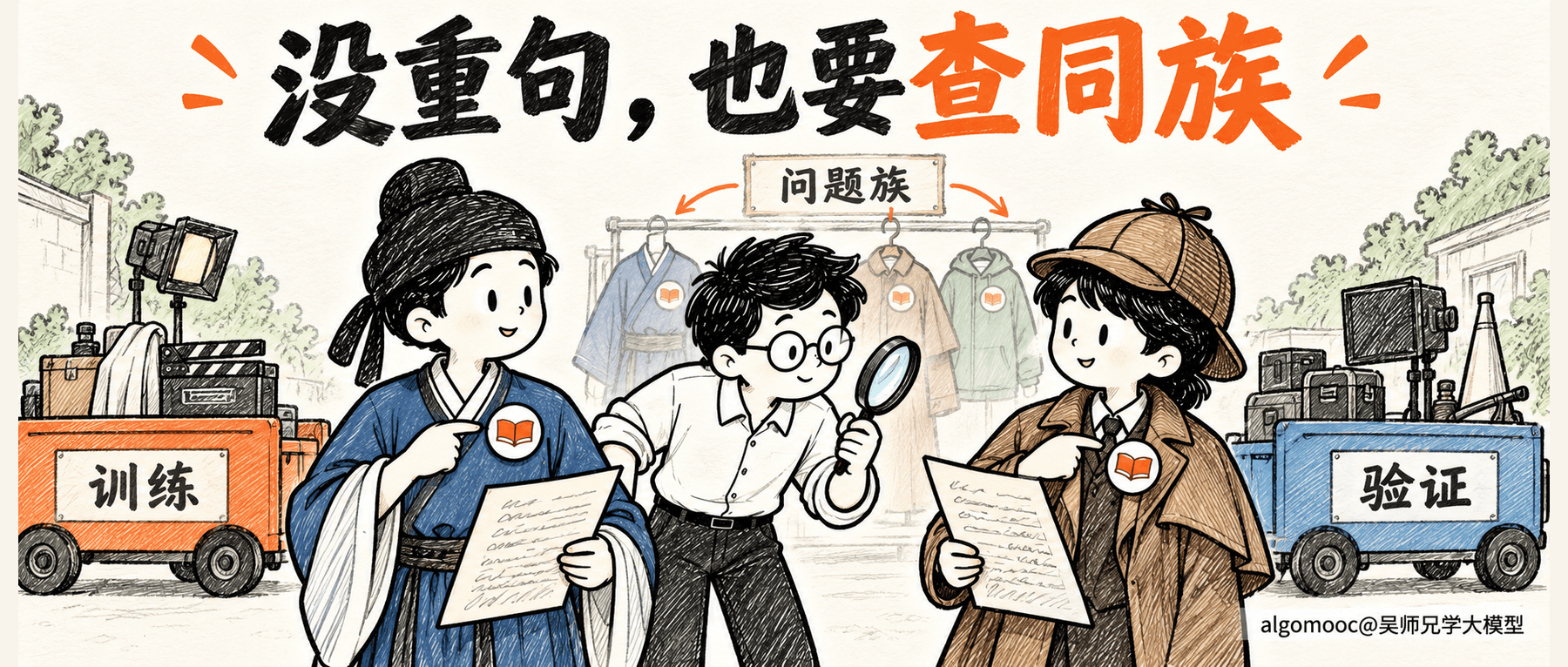 训练集没有重复句子,也要检查问题族
