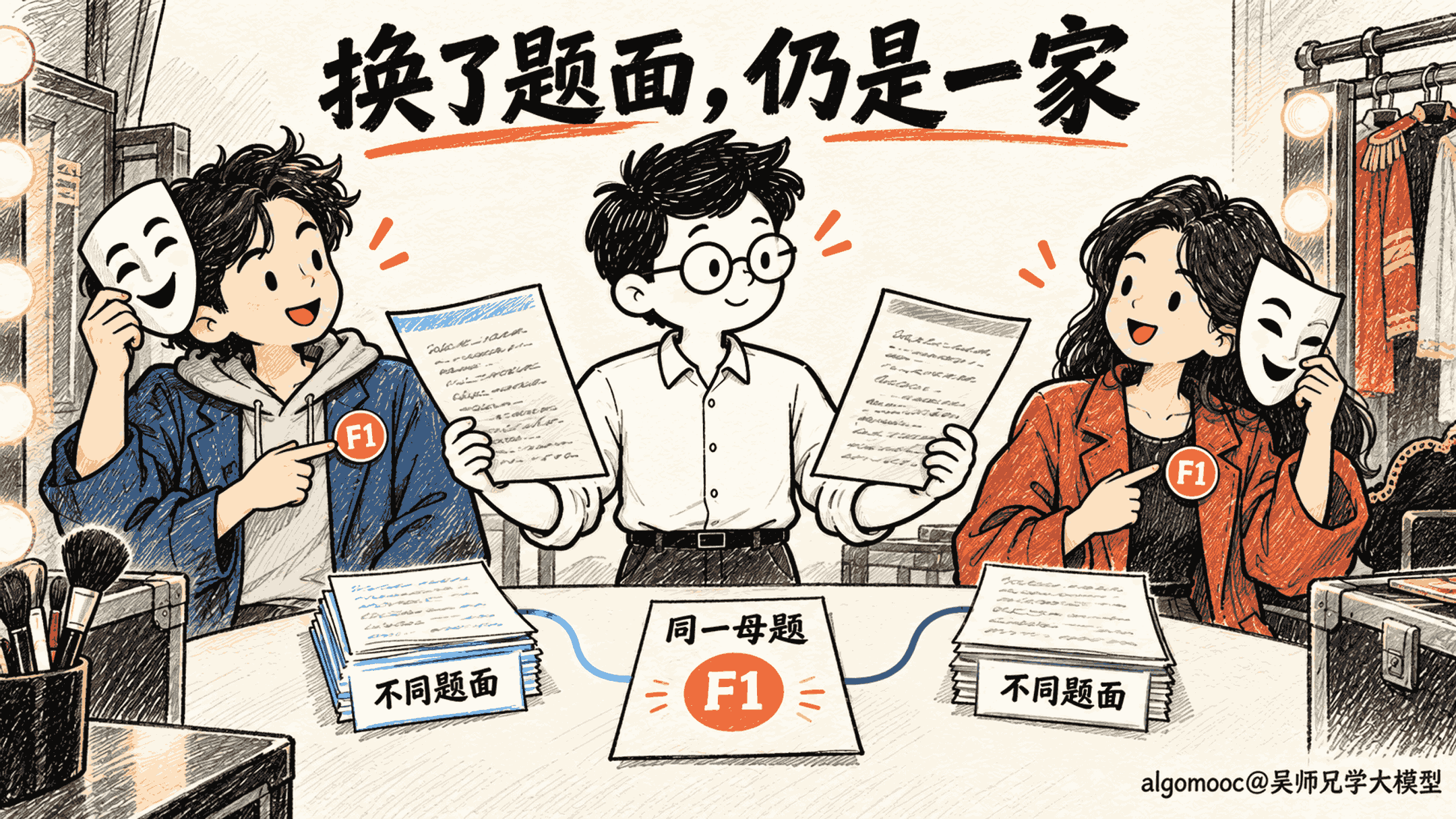开发者核对不同服装演员胸前相同的母题徽章